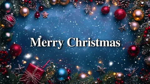 Merry Christmas. Falling snowflakes effect. Loop. Christmas snow. Noel. Snow. Stock Footage 275618460