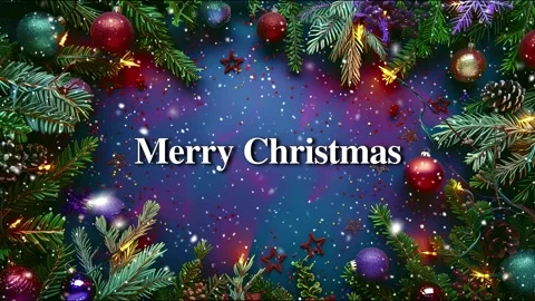 Merry Christmas. Falling snowflakes effect. Loop. Christmas snow. Noel. Snow. Stock Footage 275618545