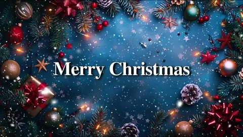 Merry Christmas. Falling snowflakes effect. Loop. Christmas snow. Noel. Snow. Stock Footage 275618645