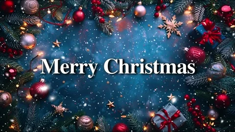 Merry Christmas. Falling snowflakes effect. Loop. Christmas snow. Noel. Snow. Stock Footage 275618660