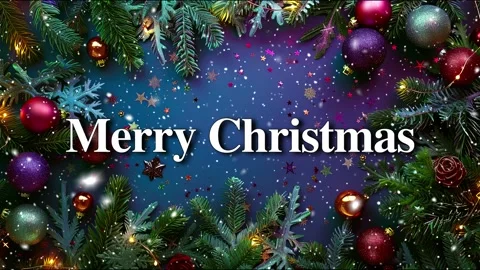 Merry Christmas. Falling snowflakes effect. Loop. Christmas snow. Noel. Snow. Stock Footage 275618671