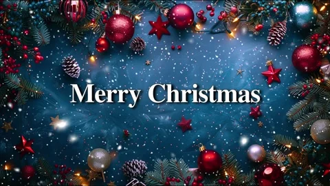 Merry Christmas. Falling snowflakes effect. Loop. Christmas snow. Noel. Snow. Stock Footage 275618763
