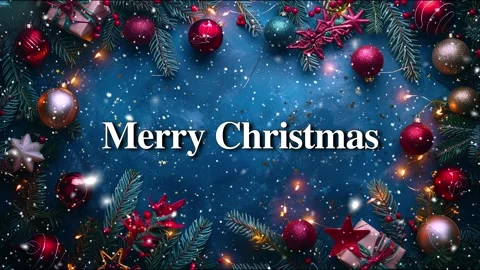 Merry Christmas. Falling snowflakes effect. Loop. Christmas snow. Noel. Snow. Stock Footage 275618796