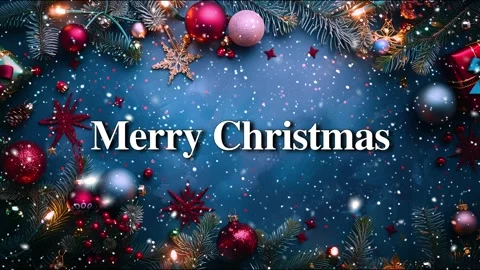 Merry Christmas. Falling snowflakes effect. Loop. Christmas snow. Noel. Snow. Stock Footage 275618817