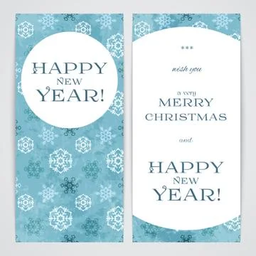 Merry Christmas flayers Stock Illustration