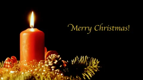 Merry Christmas with font 動画素材 33133725