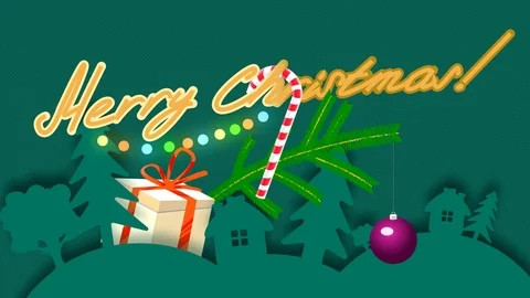 Merry Christmas Stock Footage 116092802