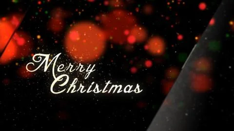 Merry Christmas Glass Panels Stock Illustration