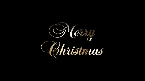 Merry Christmas from glowing particles Stock Footage 183530695