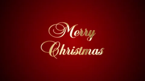 Merry Christmas from glowing particles Stock Footage 183532089