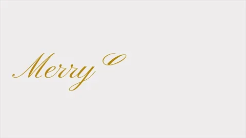 Merry Christmas Gold Stock Footage 140214025