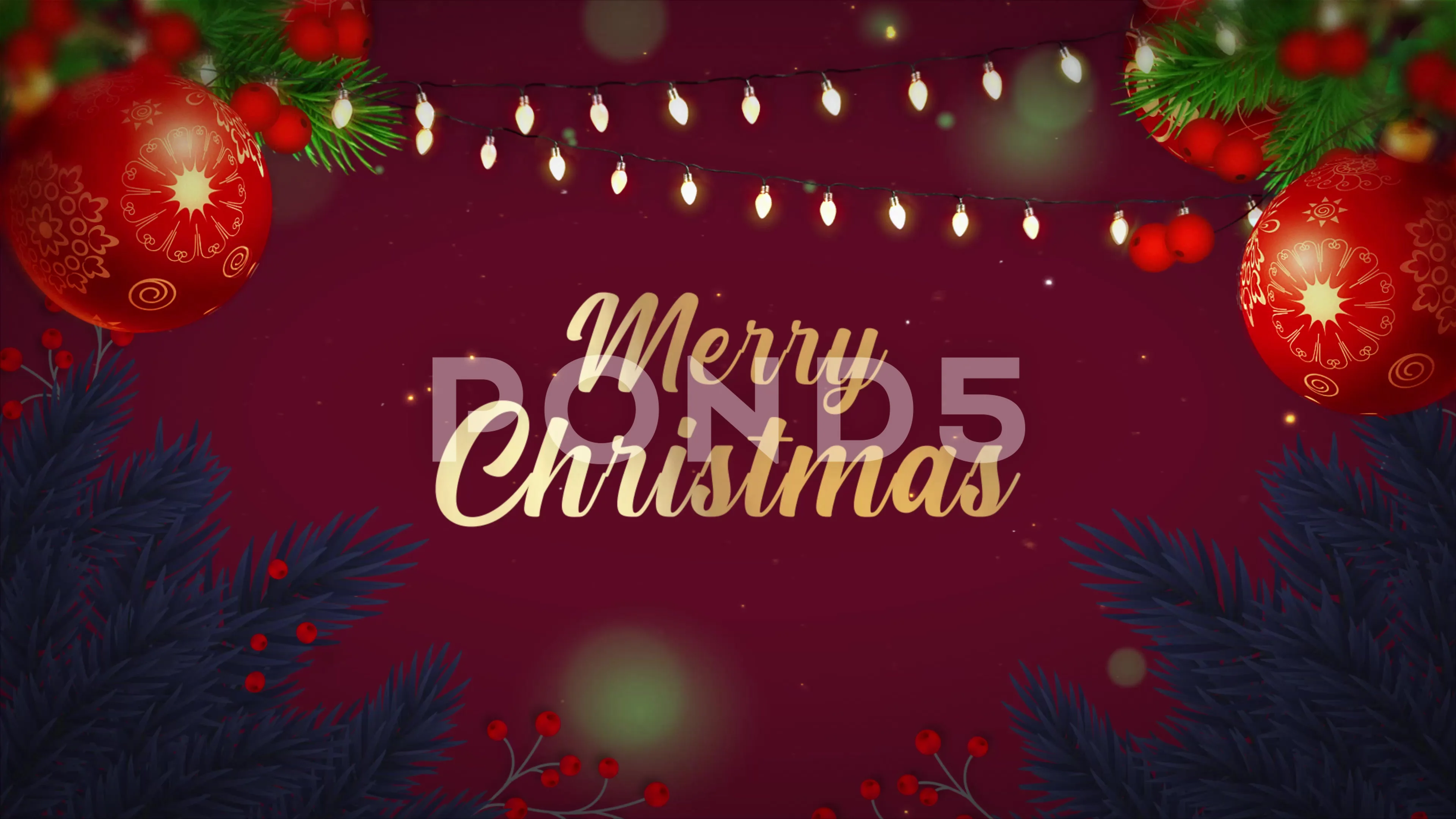 Merry Christmas Text Animation (Golden Sand), Stock Video - Envato