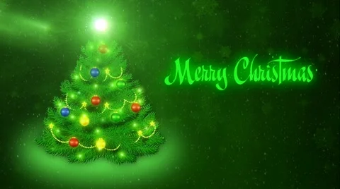 Merry Christmas - green Stock-Footage 44794257