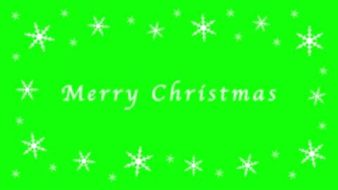 Merry Christmas green screen Stock Footage