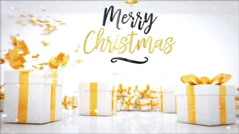 Merry Christmas Greeting Card Stock After Effects