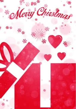 Merry christmas greeting card Illustrazione stock