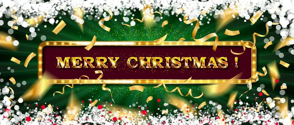Merry christmas greeting card Stock Illustration