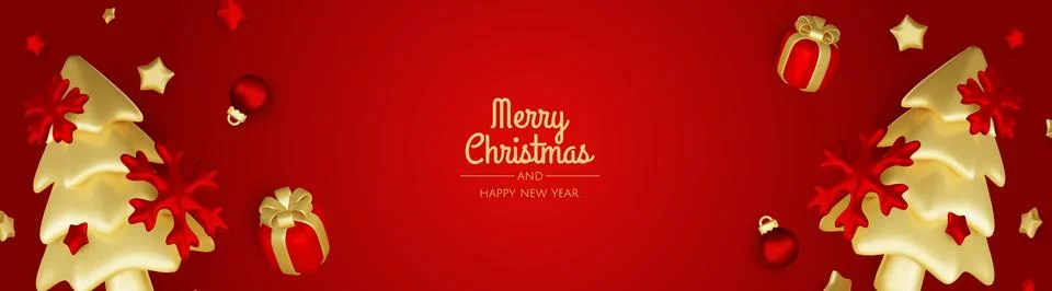 Merry christmas greeting card vector poster. Christmas elegant invitation Stock Illustration