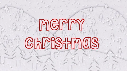 Merry Christmas Greeting Video stock 44324498