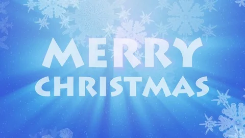 Merry Christmas Happy New Year Greeting Animated Seamless Loop Stock Footage
