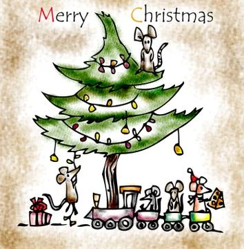 Merry Christmas Illustrazione stock