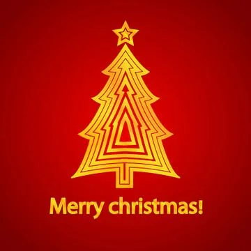 Merry christmas Stock Illustration