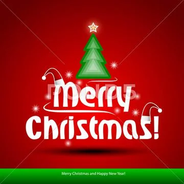 Merry christmas Stock Illustration