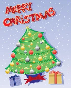 Merry christmas Stock Illustration