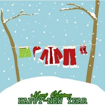 Merry christmas Stock Illustration