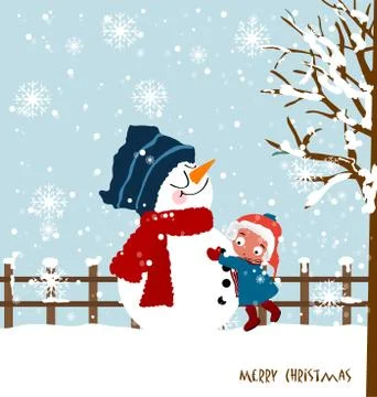 Merry christmas Stock Illustration