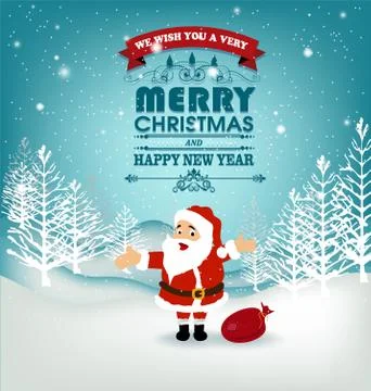 Merry christmas Stock Illustration