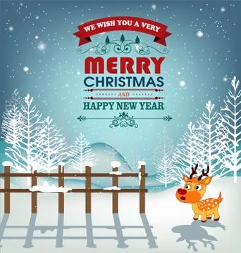Merry christmas Stock Illustration