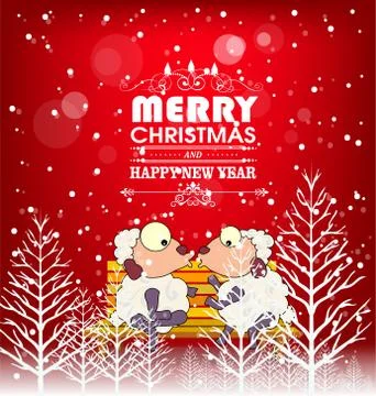 Merry christmas Stock Illustration