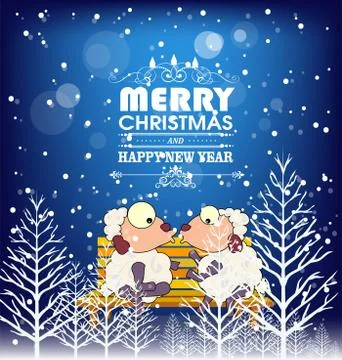 Merry christmas Stock Illustration