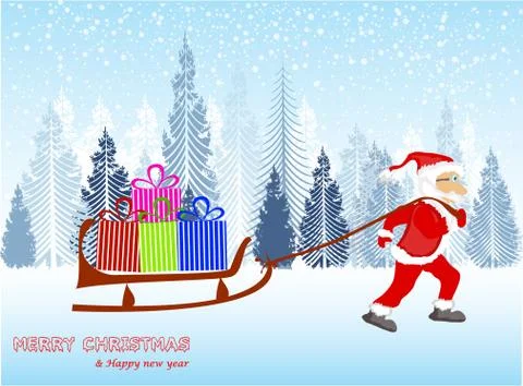 Merry Christmas  Stock Illustration