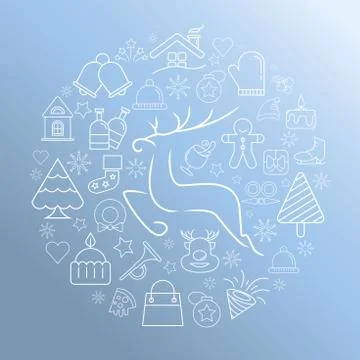 Merry Christmas Stock Illustration