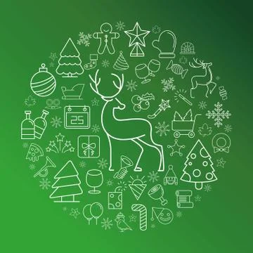 Merry Christmas Illustrazione stock