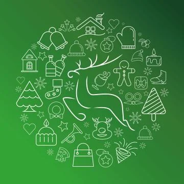 Merry Christmas Stock Illustration