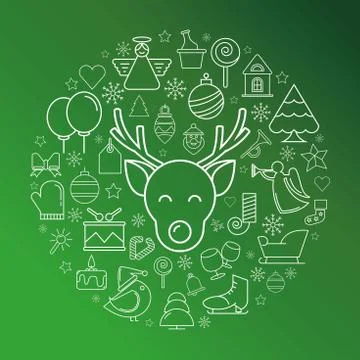 Merry Christmas Stock Illustration