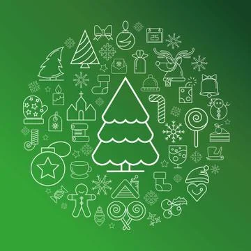 Merry Christmas Stock Illustration