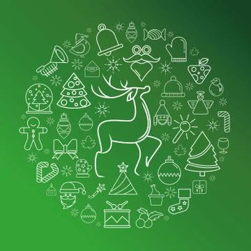 Merry Christmas Stock Illustration
