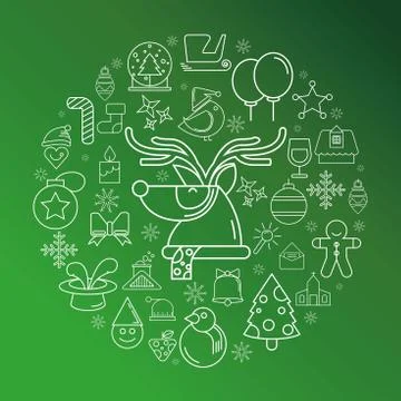 Merry Christmas Stock Illustration