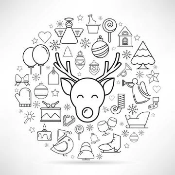 Merry Christmas Stock Illustration