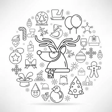 Merry Christmas Stock Illustration