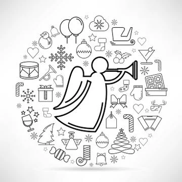 Merry Christmas Stock Illustration