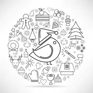 Merry Christmas Stock Illustration
