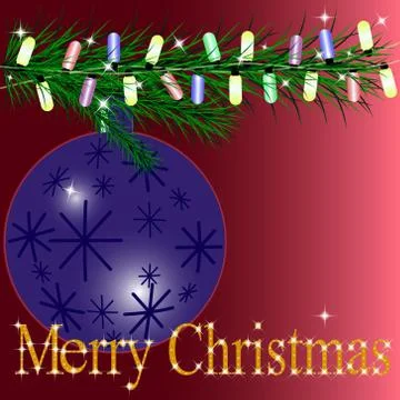 Merry Christmas. Stock Illustration