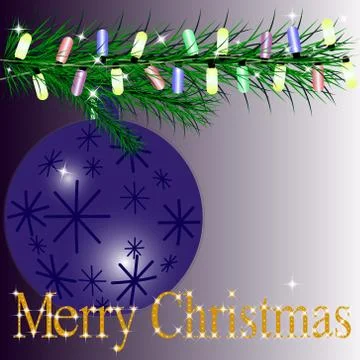 Merry Christmas. Stock Illustration