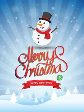 Merry Christmas Stock Illustration