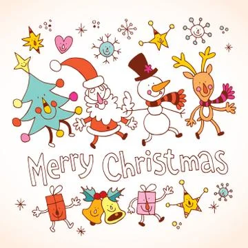 Merry Christmas Illustrazione stock